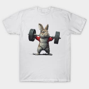 rabbit lifting weight T-Shirt